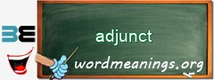 WordMeaning blackboard for adjunct